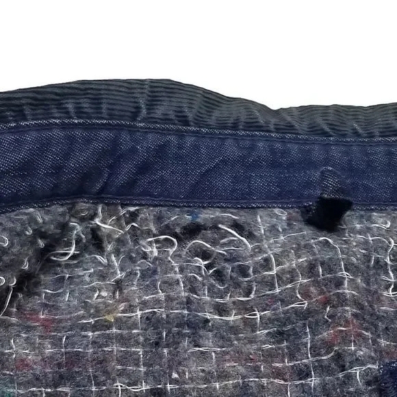 70s Vintage Wrangler Distressed Denim Corduroy Big Ben Bluebell Chore Jacket - Picture 12 of 13